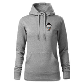 Da Oid Sinzer Griller Sweatshirt Hoody Damen Grau Meliert Kleinholzen Front